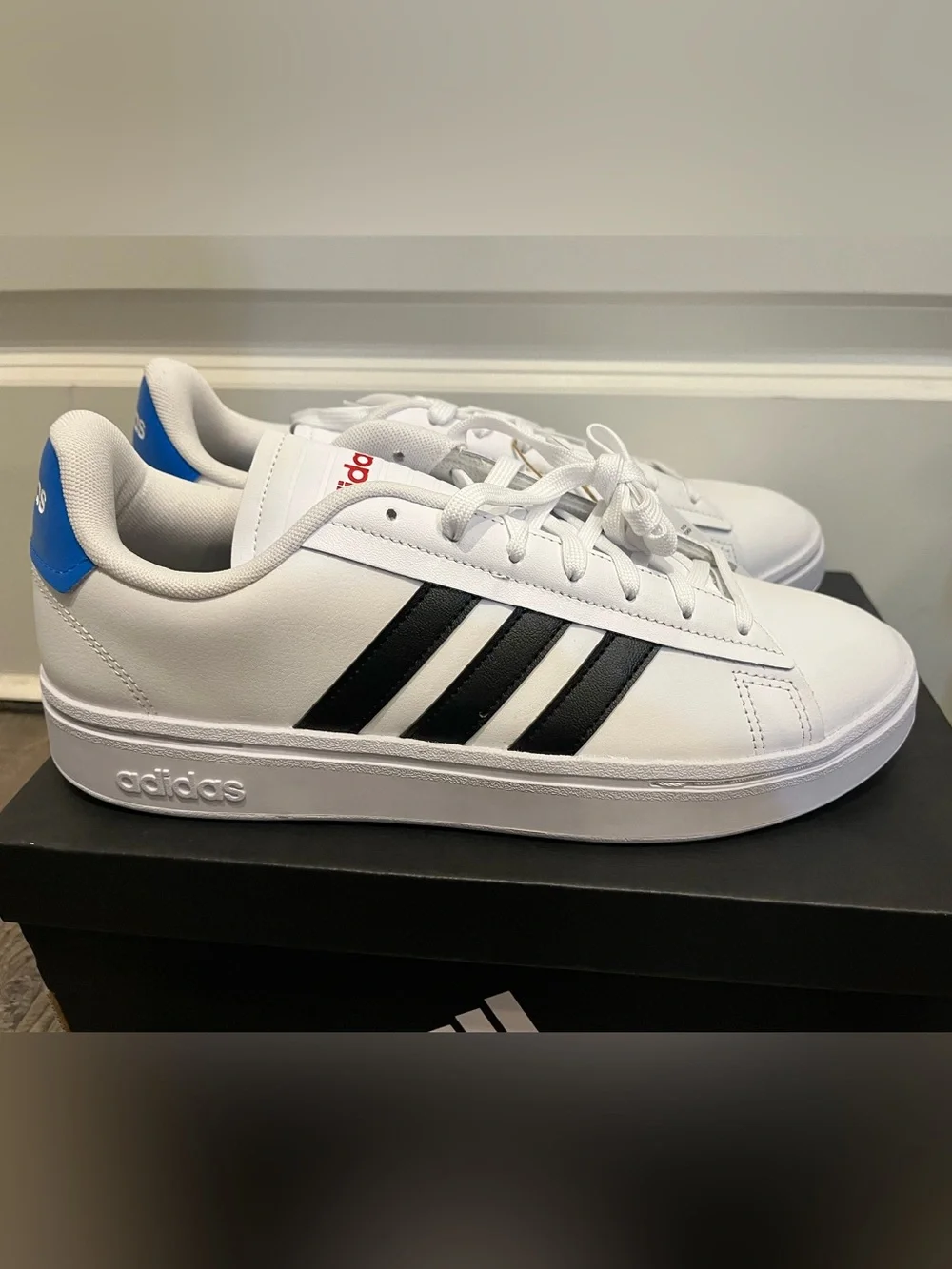 NEW Adidas Grand Court Alpha Low Top Tennis Shoes Men’s 10.5 Sneaker White Black